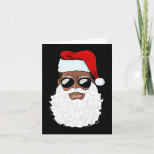 Santa Claus Black Xmas Santa Afro African American Kaart