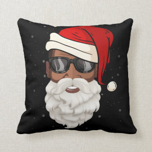 Santa Claus Black Xmas Santa Afro African American Kussen