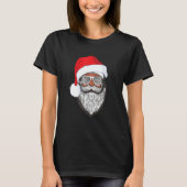 Santa Claus Black Xmas Santa Afro African American T-shirt (Voorkant)