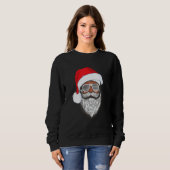 Santa Claus Black Xmas Santa Afro African American Trui (Voorkant volledig)
