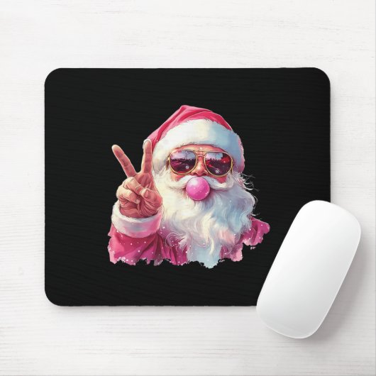 Santa Claus Blowing Bubble Gum Nk Sungles Christma Muismat (Met muis)