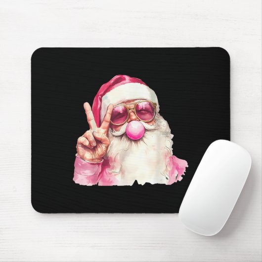 Santa Claus Blowing Bubble Gum Nk Sungles Christma Muismat (Met muis)