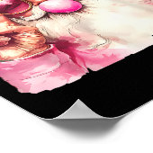 Santa Claus Blowing Bubble Gum Nk Sungles Christma Poster (Hoek)