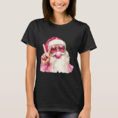 Santa Claus Blowing Bubble Gum Nk Sungles Christma T-shirt (Voorkant)