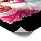 Santa Claus Blowing Bubble Gum Pink Sungles Christ Poster (Hoek)