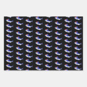 Santa Claus Blue Marlins Inpakpapier Vel (Voorkant)