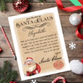 Santa Claus Brief van Santa Printable