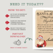 Santa Claus Brief van Santa Printable