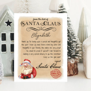 Santa Claus Brief van Santa Printable