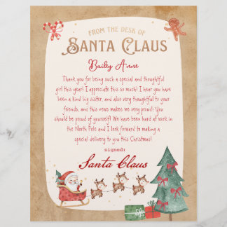 Santa Claus Brief van Santa Sled Printable