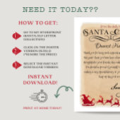 Santa Claus Brief van Santa Sleigh Printable