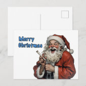 santa claus briefkaart (Voorkant / Achterkant)