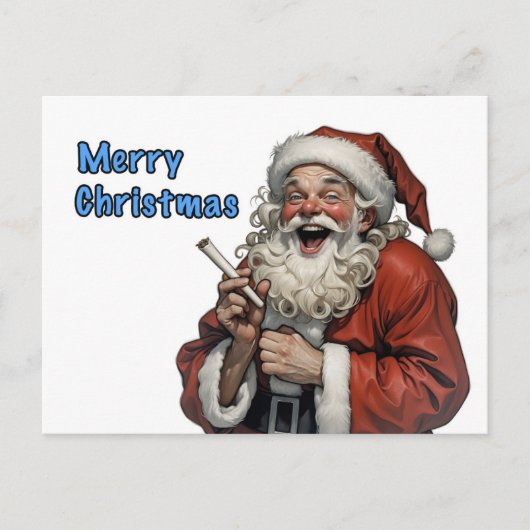 santa claus briefkaart (Voorkant)