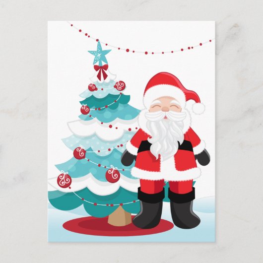 Santa Claus Briefkaart (Voorkant)