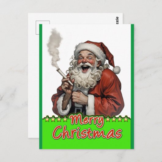 santa claus briefkaart (Voorkant / Achterkant)