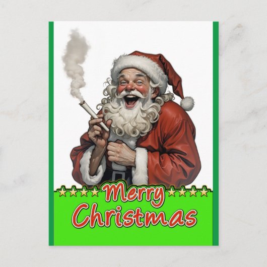 santa claus briefkaart (Voorkant)