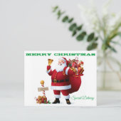 Santa Claus Briefkaart (Staand voorkant)