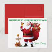 Santa Claus Briefkaart (Voorkant / Achterkant)