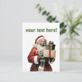 santa claus briefkaart (Staand voorkant)