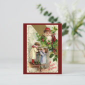 Santa Claus Briefkaart (Staand voorkant)