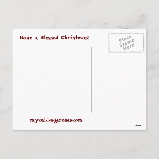 Santa Claus Briefkaart (Achterkant)