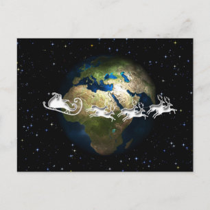 Santa Claus-briefkaart Feestdagenkaart