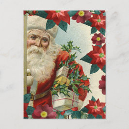 Santa Claus bringing gifts and presents Briefkaart