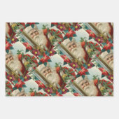 Santa Claus bringing gifts and presents Inpakpapier Vel (Voorkant 3)