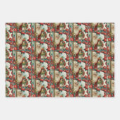 Santa Claus bringing gifts and presents Inpakpapier Vel (Voorkant 2)