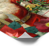 Santa Claus bringing gifts and presents Poster (Hoek)