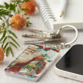 Santa Claus bringing gifts and presents Sleutelhanger (Voorkant Rechts)