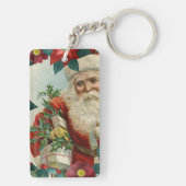 Santa Claus bringing gifts and presents Sleutelhanger (achterkant)