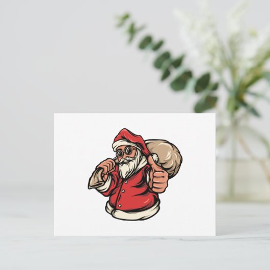 Santa Claus Brings kerstcadeaus Costumes Briefkaart (Staand voorkant)