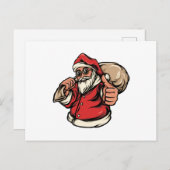 Santa Claus Brings kerstcadeaus Costumes Briefkaart (Voorkant / Achterkant)