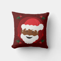 Santa Claus Bruine Huid Rood Holly Kerstmis