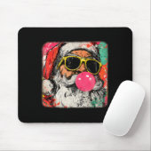 Santa Claus Bubble Gum Merry Xmas Painting Men Wom Muismat (Met muis)