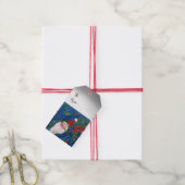 SANTA CLAUS BUGLER , CHRISTMAS NIGHT CADEAULABEL (Met Touw)