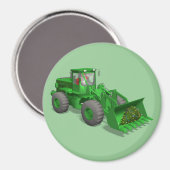 Santa Claus Bulldozer Operator Magneet (Voorkant / Achterkant)