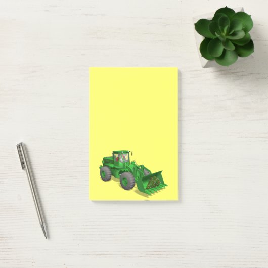 Santa Claus Bulldozer Operator Post-it® Notes (Kantoor)