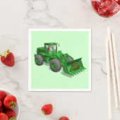 Santa Claus Bulldozer Operator Servet (Insitu)