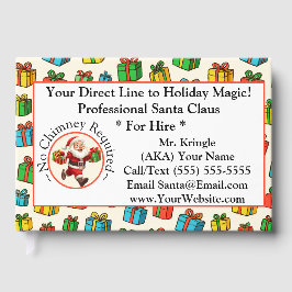 Santa Claus Business Card Holiday Magic Gastenboek