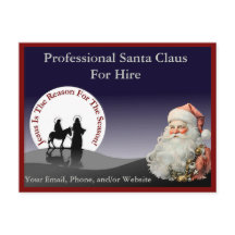 Santa Claus Business Card Postcard