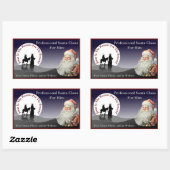Santa Claus Business Card Stickers (Vel)