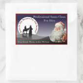 Santa Claus Business Card Stickers (Tas)