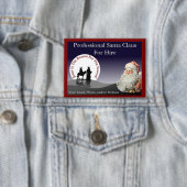 Santa Claus Business Pin Button (Insitu)