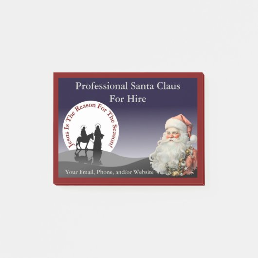 Santa Claus Business Sticky Notes (Voorkant)