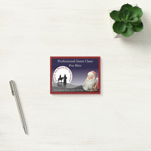 Santa Claus Business Sticky Notes (Kantoor)