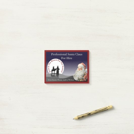 Santa Claus Business Sticky Notes (Op bureau)