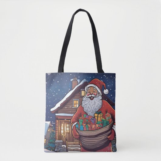 Santa Claus Cadeau Bag | Tote Bag (Voorkant)