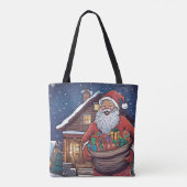 Santa Claus Cadeau Bag | Tote Bag (Achterkant)